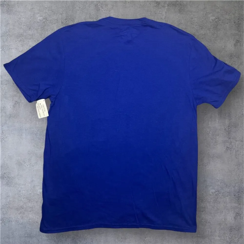 New York Mets Fanatics Tee L Blue NL Logo MLB Baseball Shirt